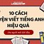 Viết Lách Tiêng Anh